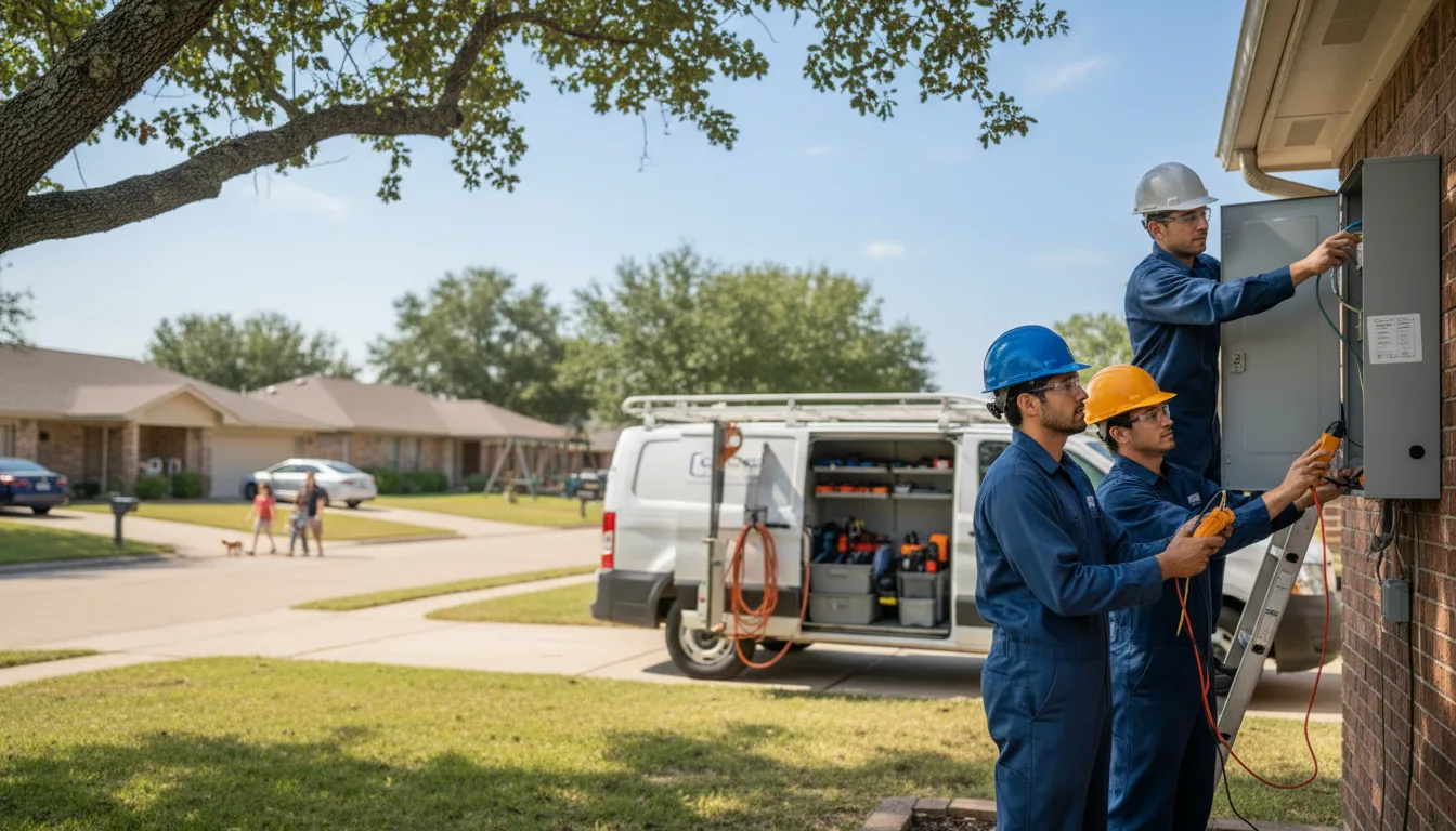 Certified electrician providing emergency electrical services in New Edinburg, AR